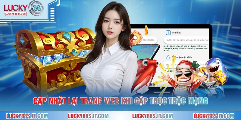 Cập nhật lại trang web khi gặp trục trặc mạng
