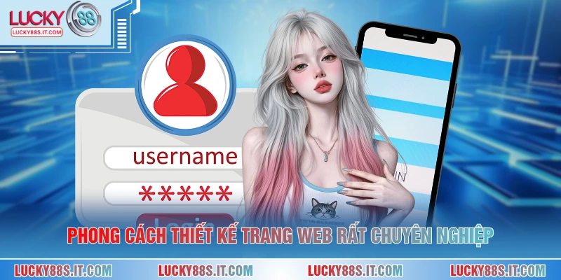 Phong cách thiết kế trang web rất chuyên nghiệp